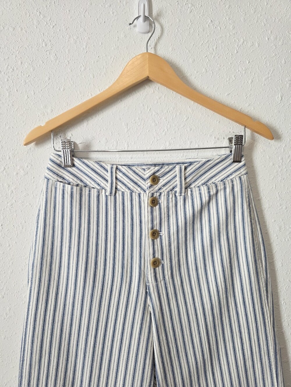 NEW Madewell Wide Leg Striped Jeans 26 - Picture 4 of 8